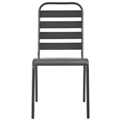 Stackable Outdoor Chairs 2 Pcs Steel