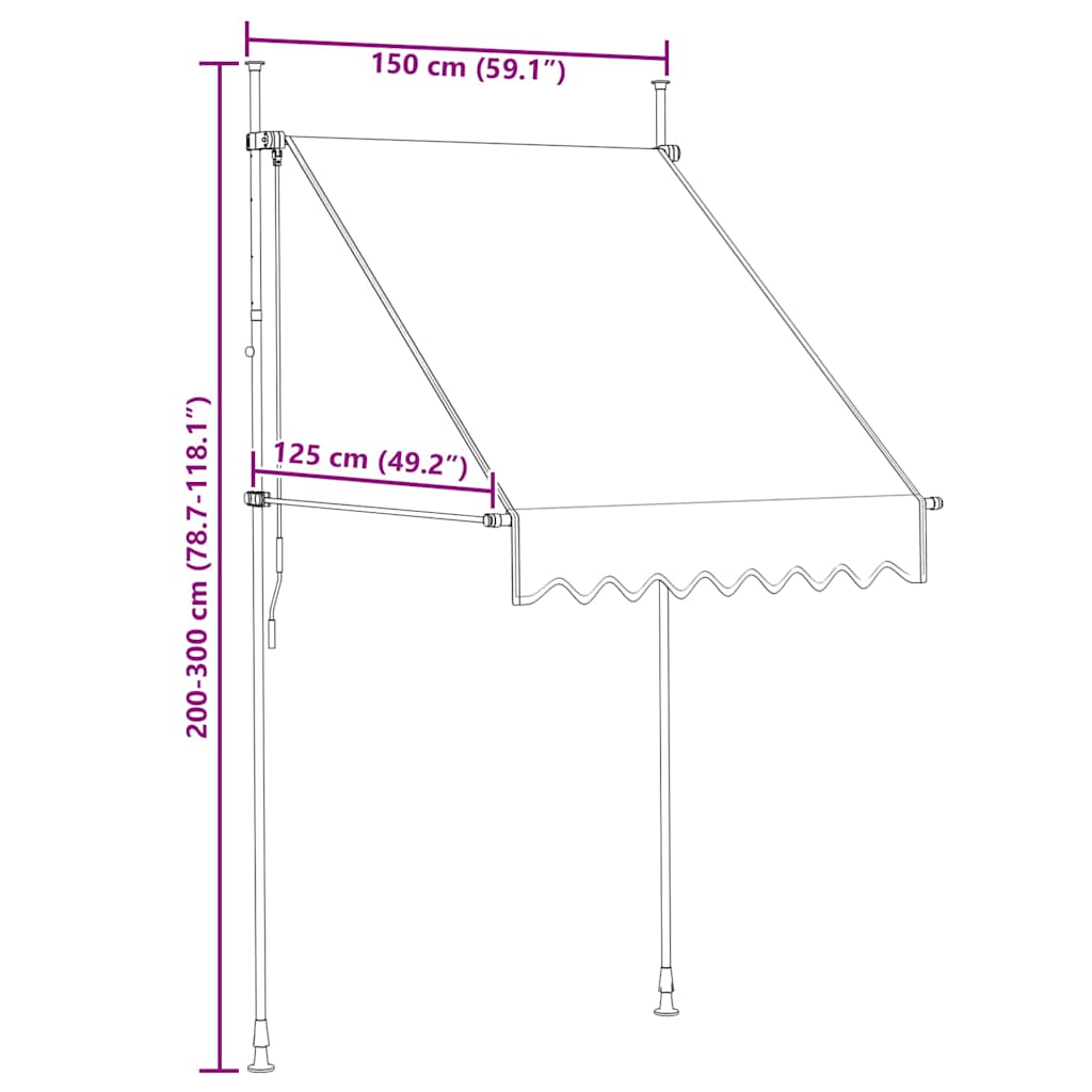 Manual Retractable Awning