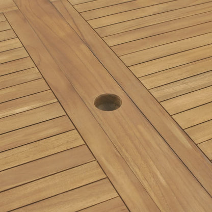 Extending Garden Table 180-280X100X75Cm Solid Teak Wood Oval
