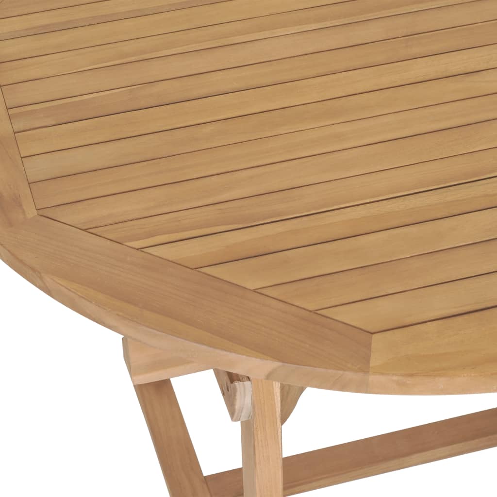 Extending Garden Table 180-280X100X75Cm Solid Teak Wood Oval