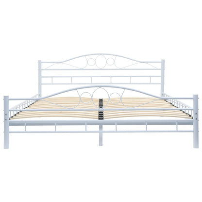 Bed Frame Without Mattress Metal 153X203 Cm Queen