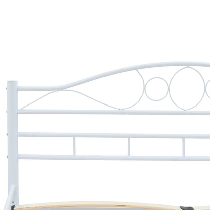 Bed Frame Without Mattress Metal 153X203 Cm Queen
