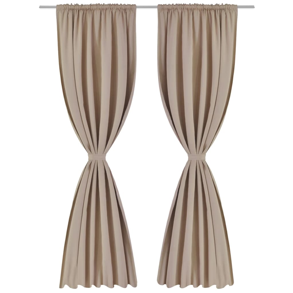 2 Pcs Slot-Headed Blackout Curtains