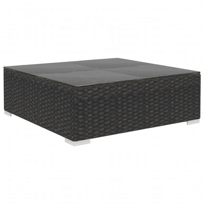 12 Piece Garden Lounge Set With Cushions Poly Rattan