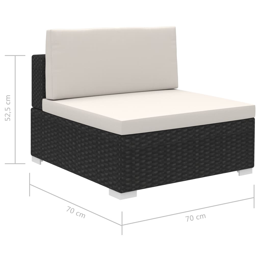 12 Piece Garden Lounge Set With Cushions Poly Rattan