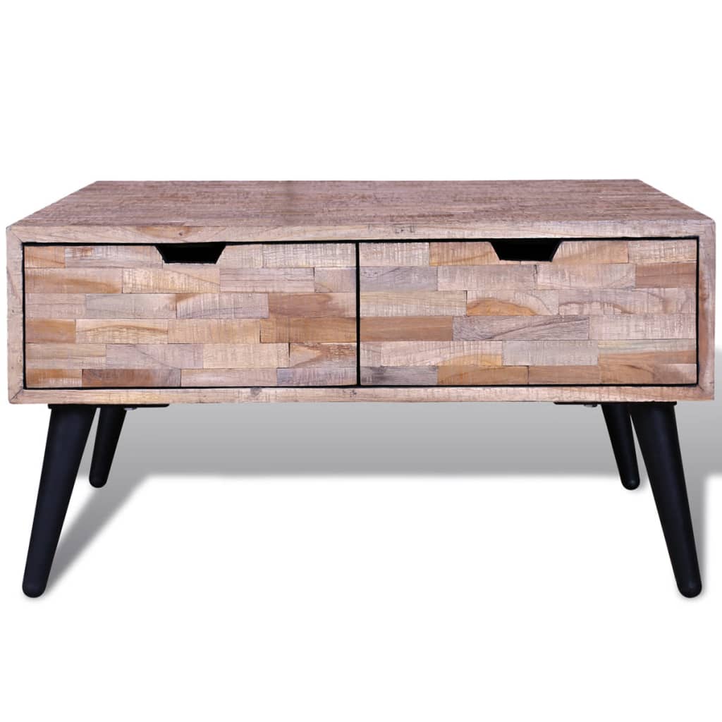 Coffee Table With 4 Drawers Reclaimed Teak Wood