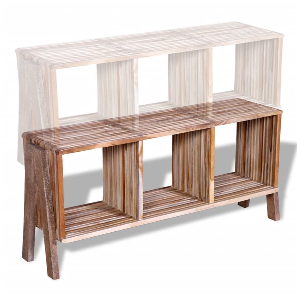 Tv Cabinet With 3 Shelves Stackable Reclaimed Teak