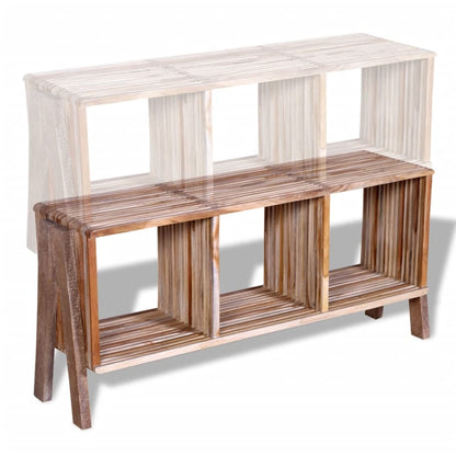 Tv Cabinet With 3 Shelves Stackable Reclaimed Teak
