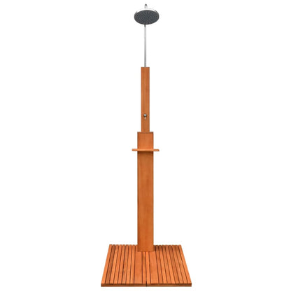 Outdoor Shower Eucalyptus Wood And Steel