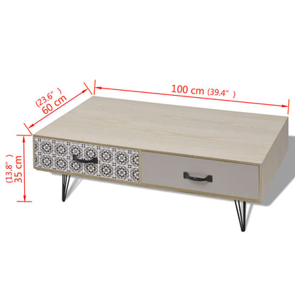 Coffee Table 100X60X35 Cm