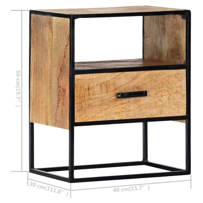 Nightstand 40X30X50 Cm Solid Mango Wood