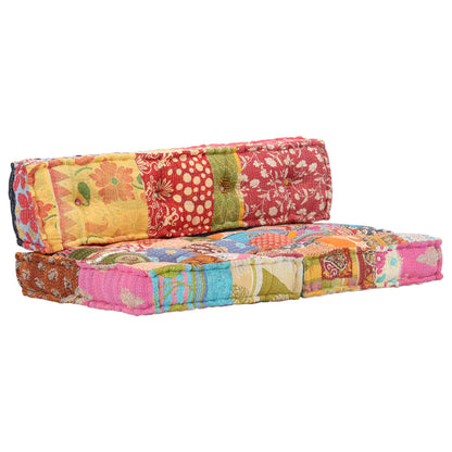 2-Seater Modular Pouffe Fabric