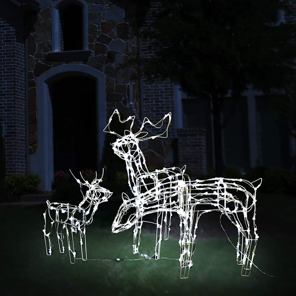 3 Piece Christmas Light Display Reindeers 229 Leds