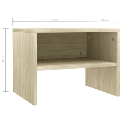 Bedside Cabinets 2 Pcs 40X30X30 Cm Engineered Wood