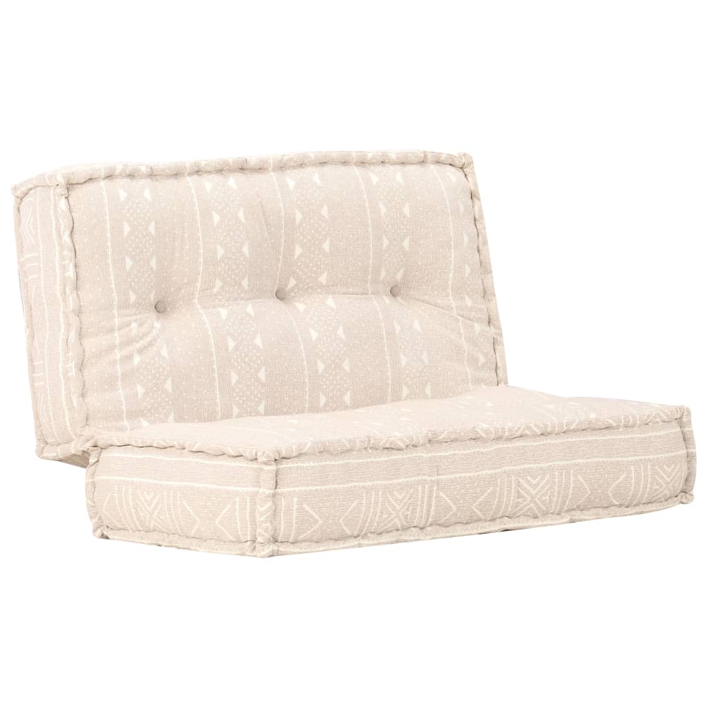2-Seater Modular Pouffe Fabric