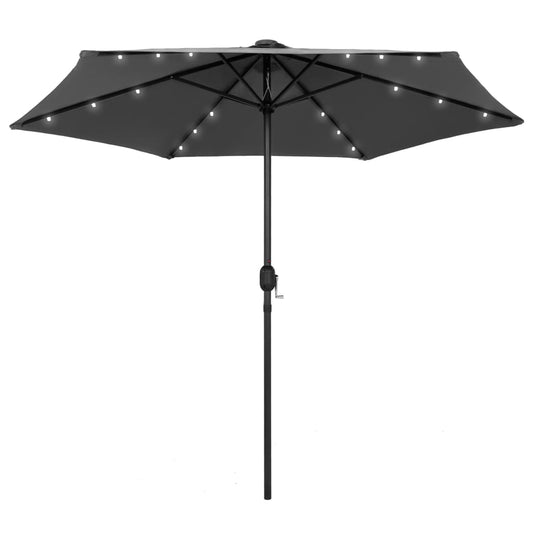 Garden Parasol With Led Lights&Aluminium Pole 270 Cm