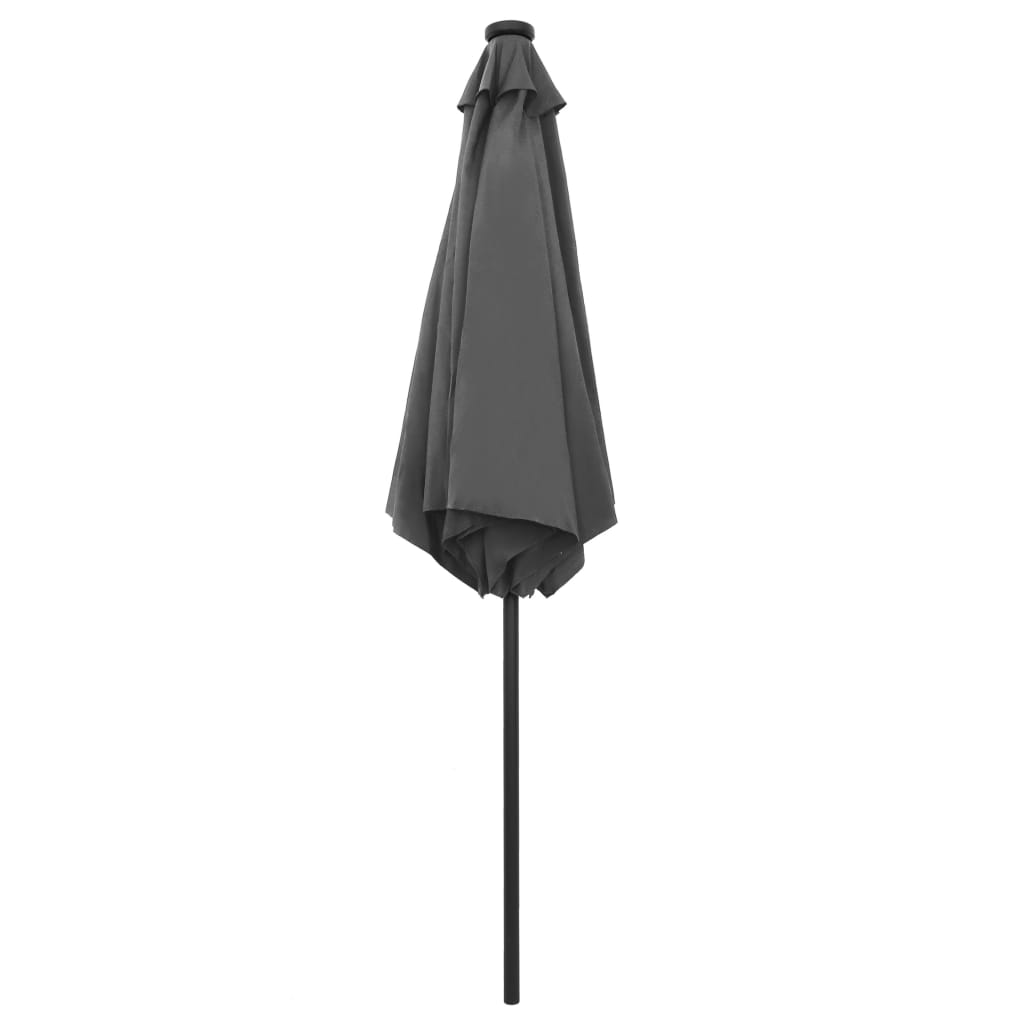 Garden Parasol With Led Lights&Aluminium Pole 270 Cm