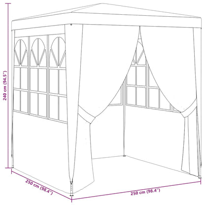 Professional Party Tent With Side Walls 90 G/M²