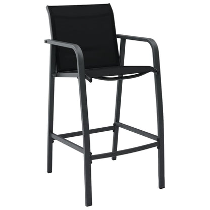 Garden Bar Chairs 4 Pcs Textilene