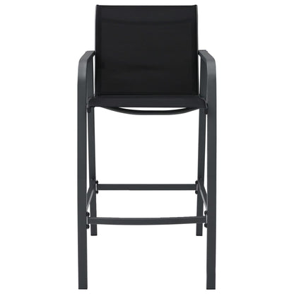 Garden Bar Chairs 4 Pcs Textilene
