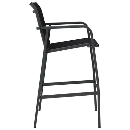 Garden Bar Chairs 4 Pcs Textilene