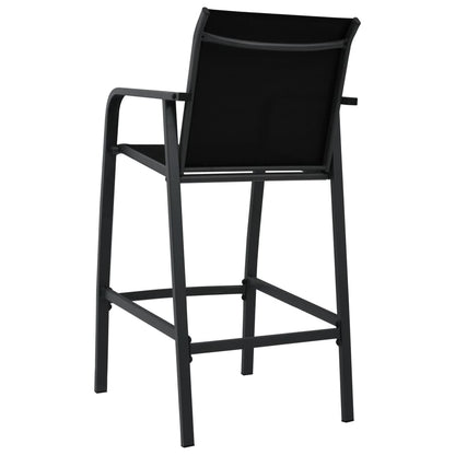 Garden Bar Chairs 4 Pcs Textilene