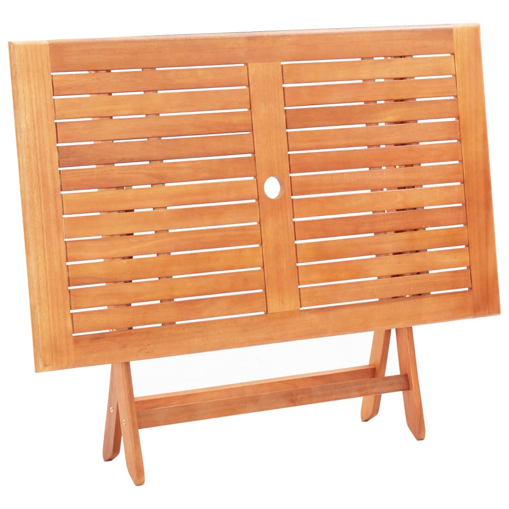 5 Piece Outdoor Dining Set Solid Eucalyptus Wood