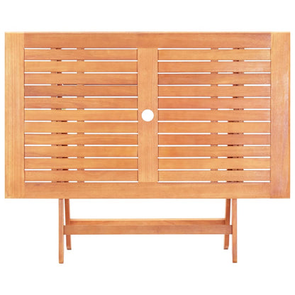 5 Piece Outdoor Dining Set Solid Eucalyptus Wood
