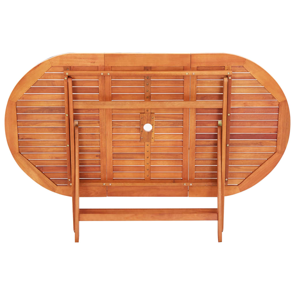9 Piece Outdoor Dining Set Solid Eucalyptus Wood And Textilene