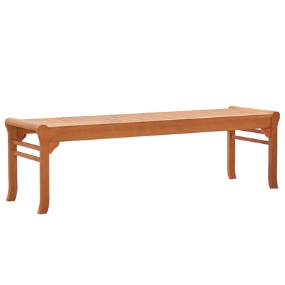Garden Bench 64 Cm Solid Eucalyptus Wood