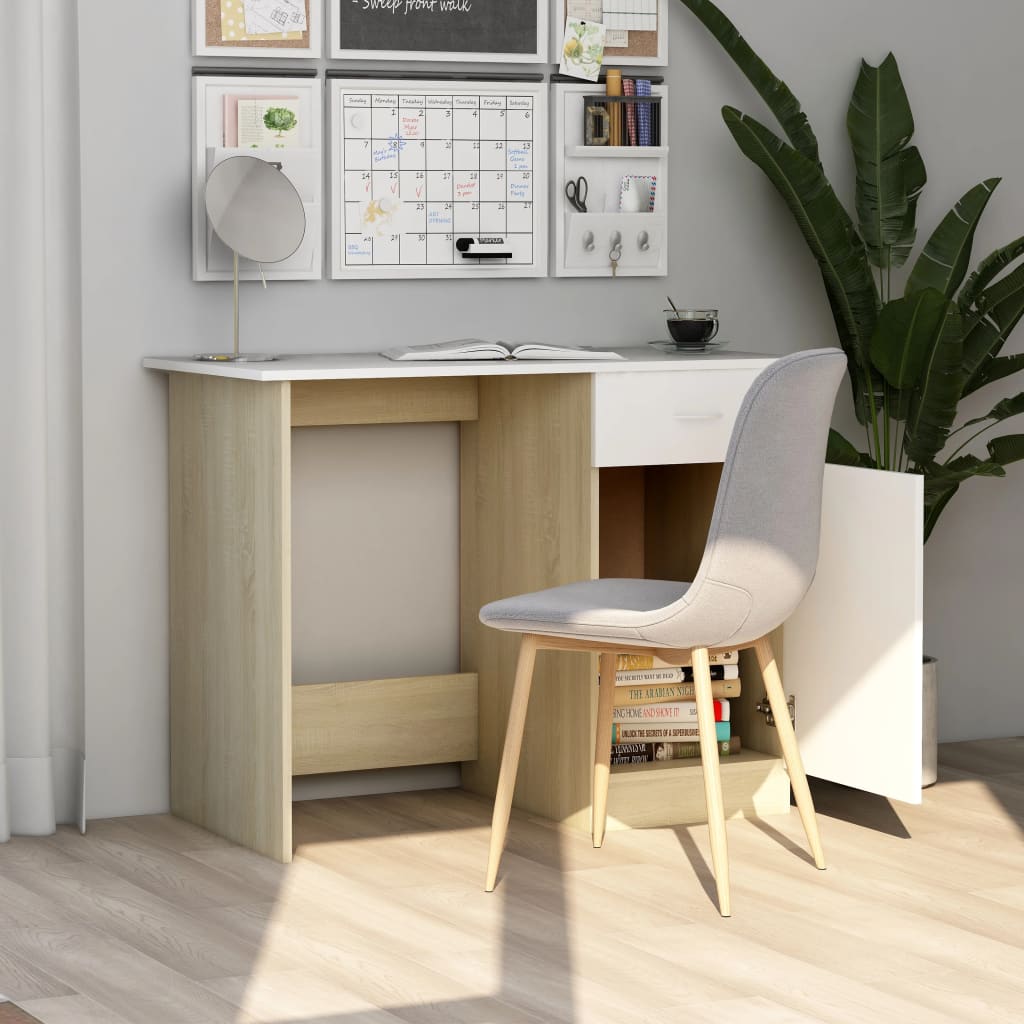Desk 100X50X76 Cm Engineered Wood