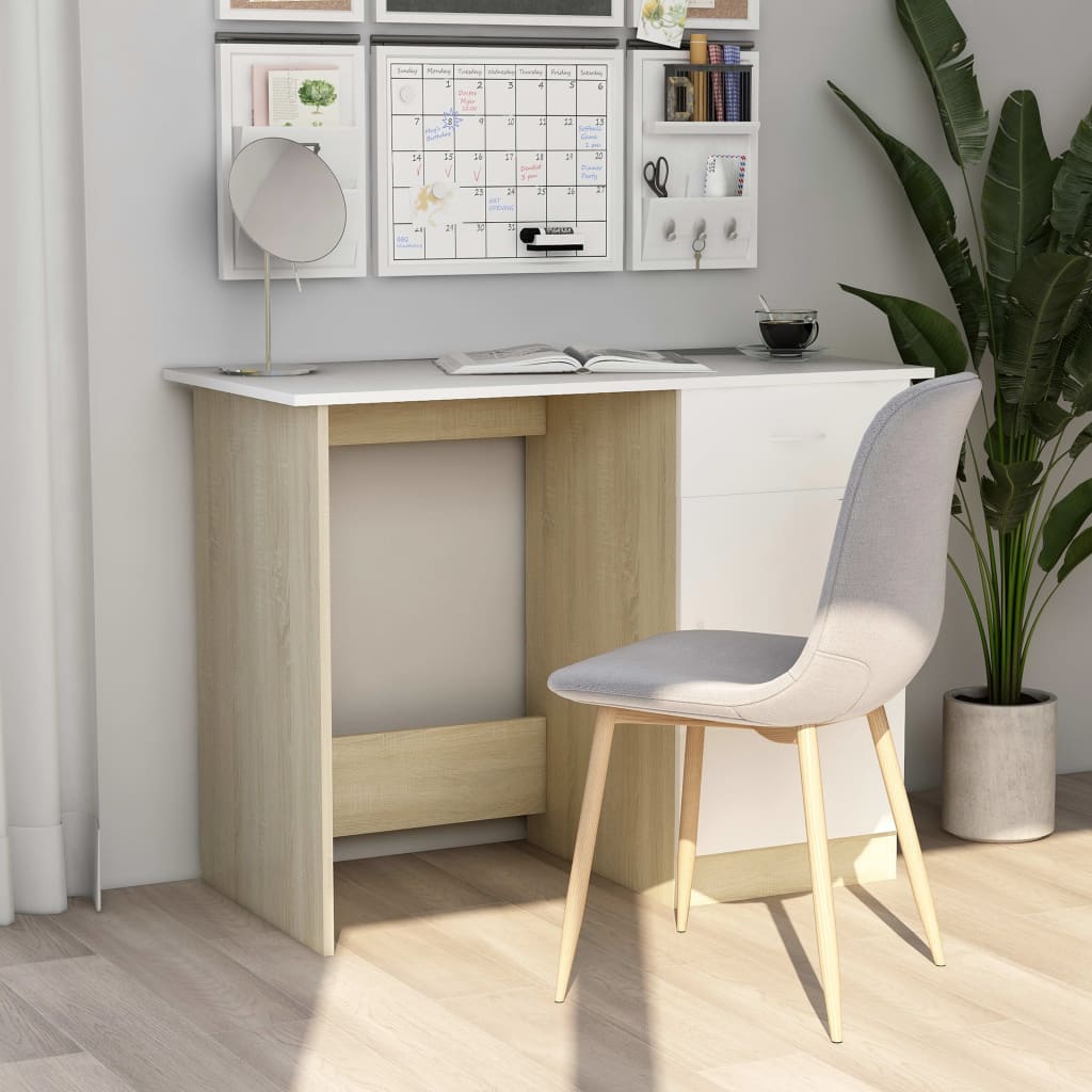 Desk 100X50X76 Cm Engineered Wood
