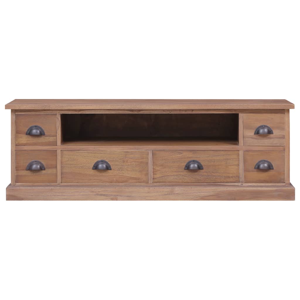 Tv Cabinet 120X30X40 Cm Solid Teak Wood