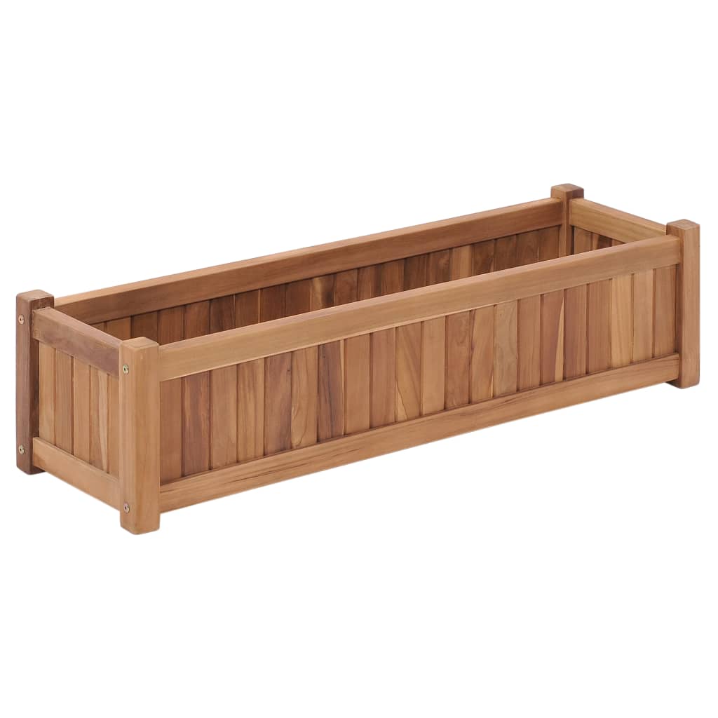 Raised Bed Solid Wood Teak