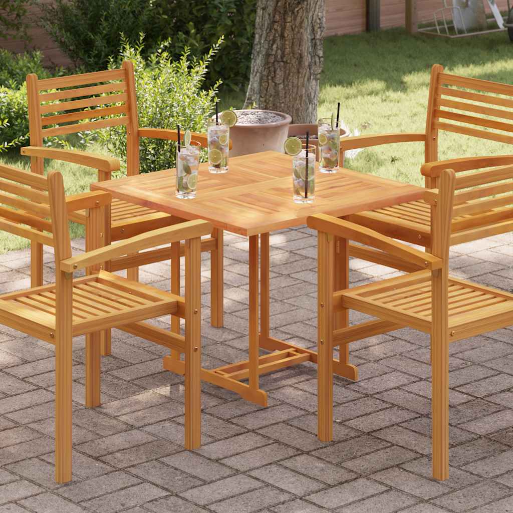 Table Top 60X60X2.5 Cm Solid Wood Teak