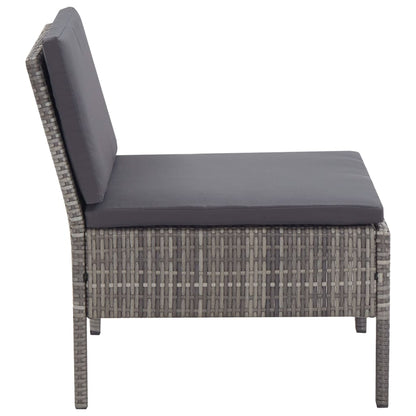 8 Piece Garden Lounge Set With Cushions Poly Rattan