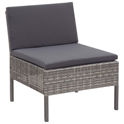 8 Piece Garden Lounge Set With Cushions Poly Rattan