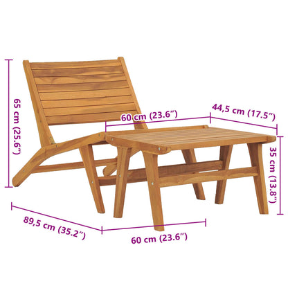 Garden Chair Solid Teak Wood