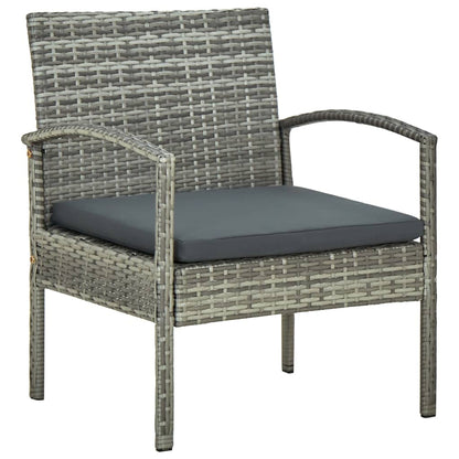 Garden Chair With Cushion Poly Rattan