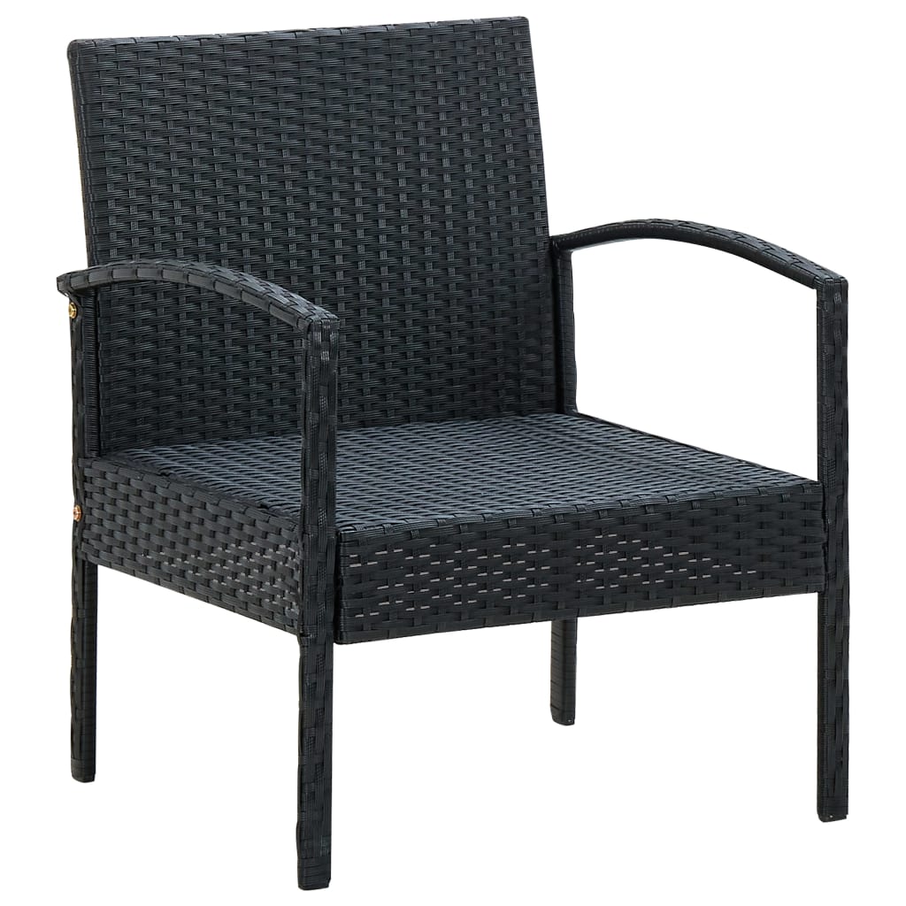 Garden Chair With Cushion Poly Rattan
