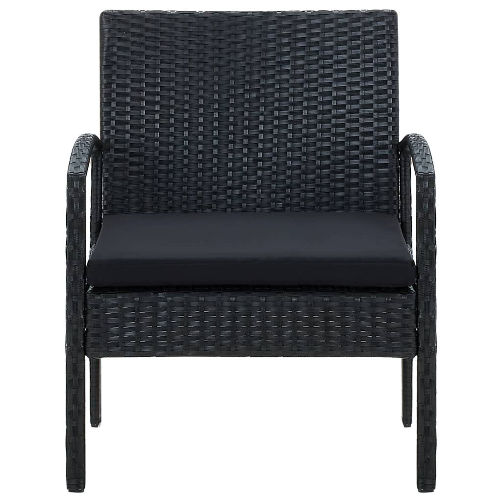Garden Chair With Cushion Poly Rattan