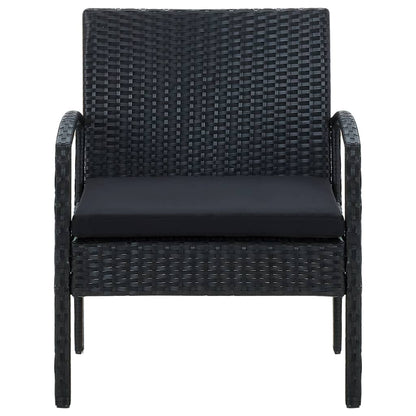 Garden Chair With Cushion Poly Rattan