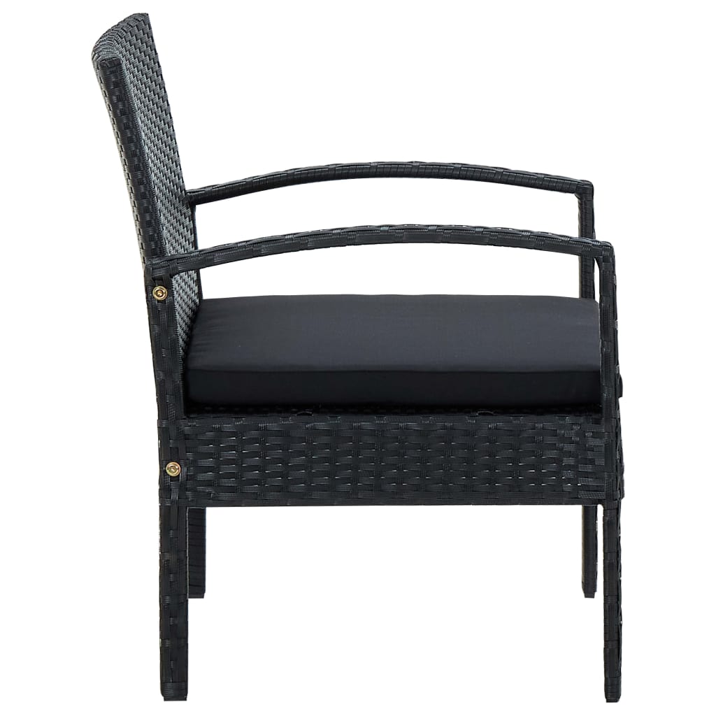 Garden Chair With Cushion Poly Rattan