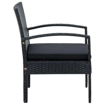 Garden Chair With Cushion Poly Rattan
