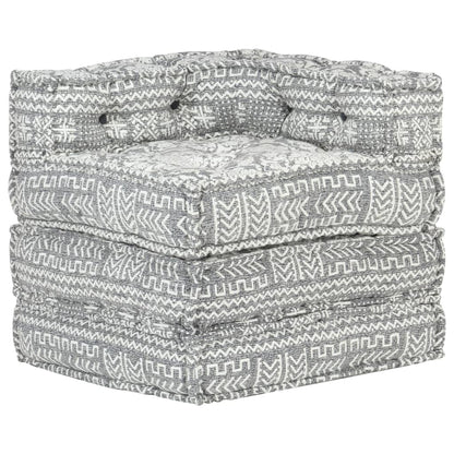 2-Seater Modular Pouffe Fabric