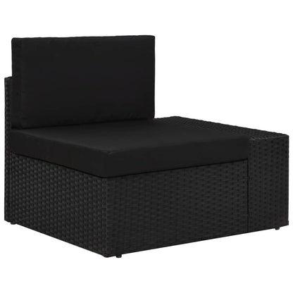 Sectional Sofa 2-Seater Poly Rattan