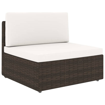 Sectional Sofa 2-Seater Poly Rattan