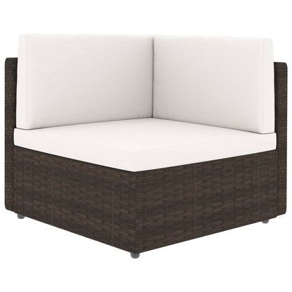 Sectional Sofa 2-Seater Poly Rattan