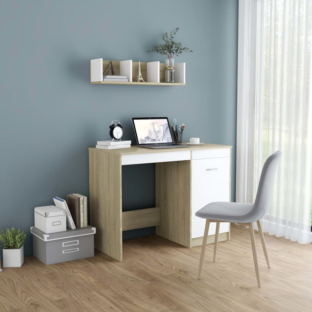 Desk 100X50X76 Cm Engineered Wood