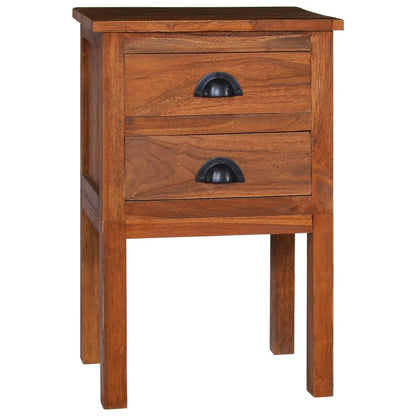 Bedside Cabinet 40X35X60 Cm Solid Teak Wood